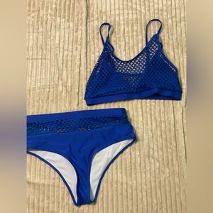 Blue 2 Piece Swimsuit